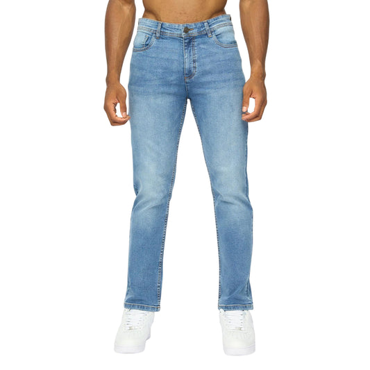 Stone Wash - Front - Duck and Cover Mens Janstar Straight Leg Jeans