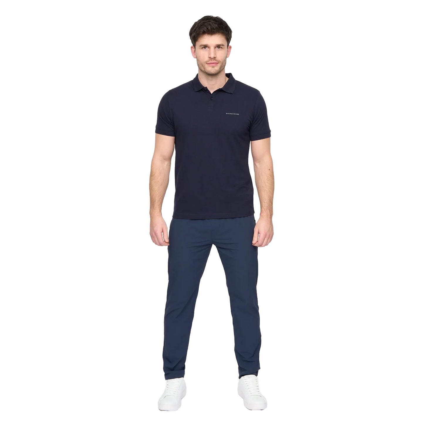 Navy - Lifestyle - Duck and Cover Mens Limatar Short-Sleeved Polo Shirt