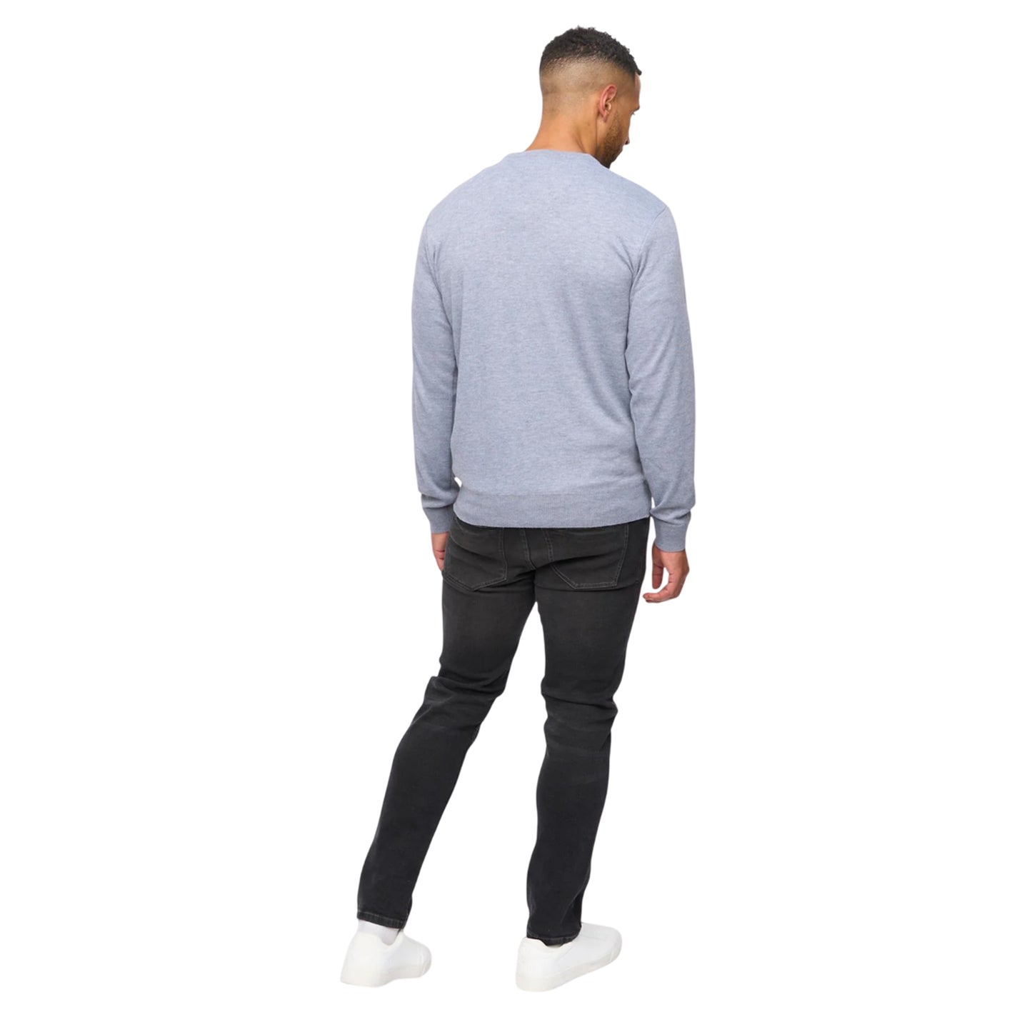 Grey Marl - Lifestyle - Bewley & Ritch Mens Tinworth V Neck Jumper