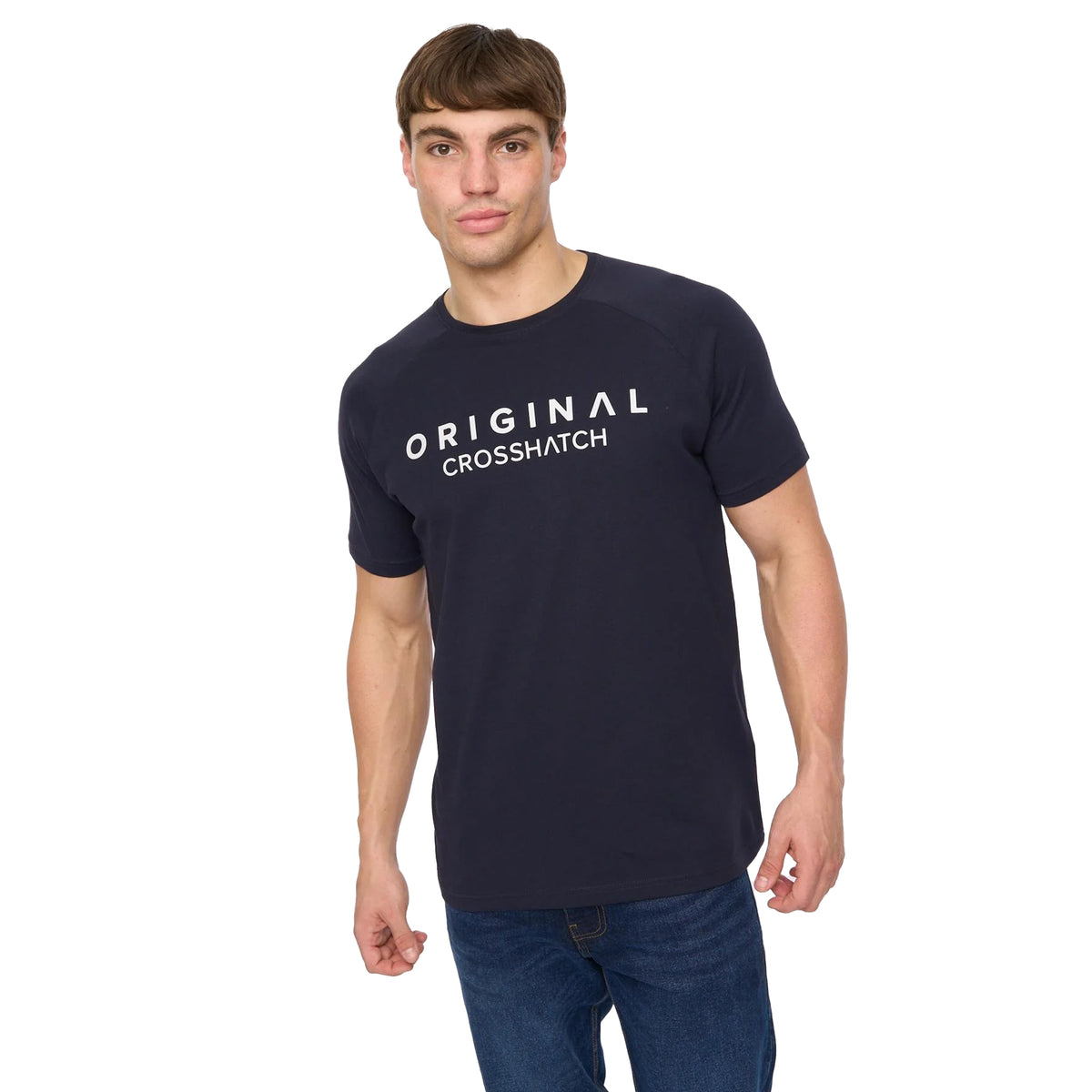 Navy - Lifestyle - Crosshatch Mens Chantlars T-Shirt