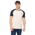 Navy-Off White - Front - Crosshatch Mens Remison T-Shirt