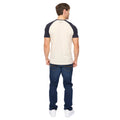 Navy-Off White - Back - Crosshatch Mens Remison T-Shirt