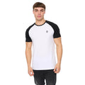 Black-White - Front - Crosshatch Mens Remison T-Shirt