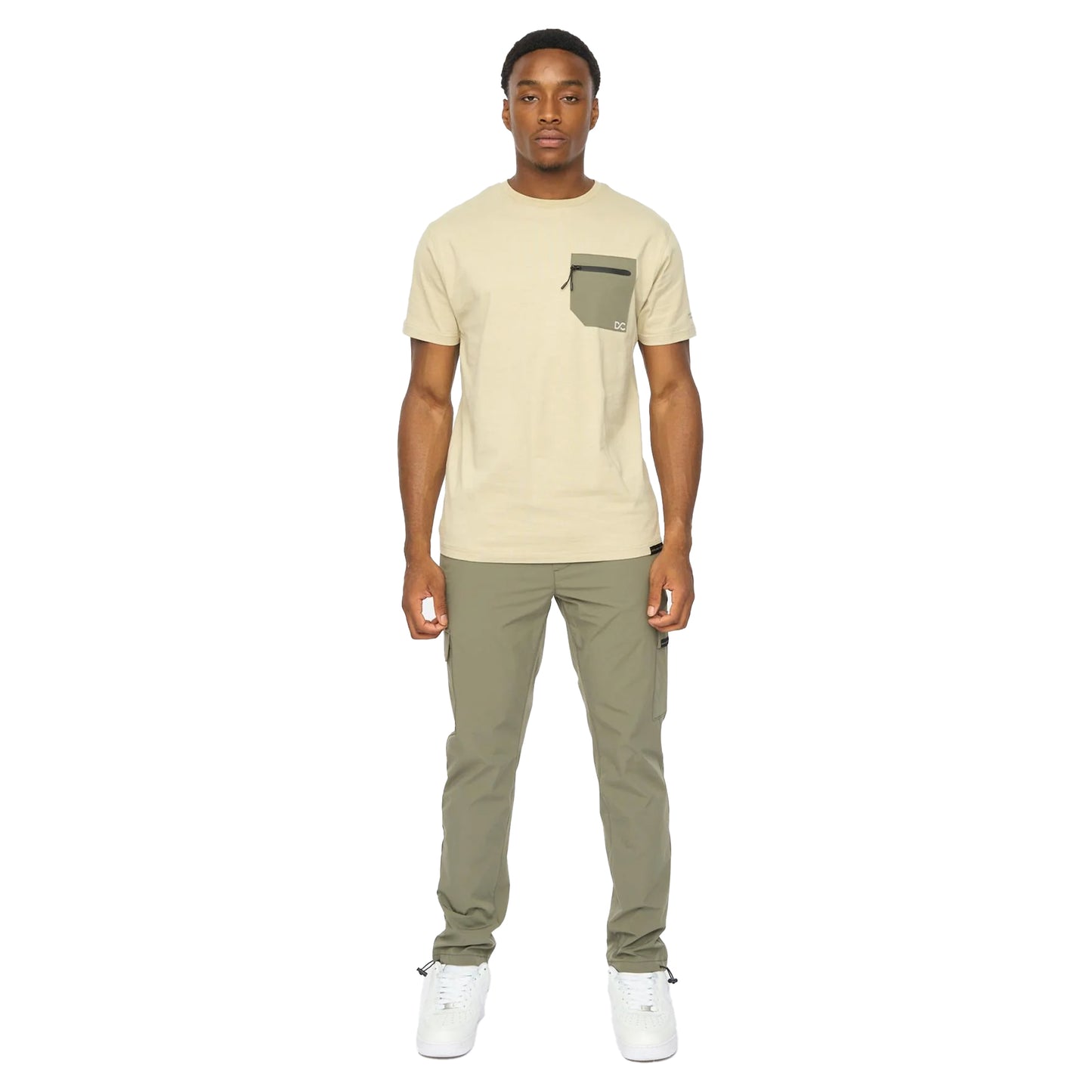 Light Sage - Lifestyle - Duck and Cover Mens Kematone T-Shirt