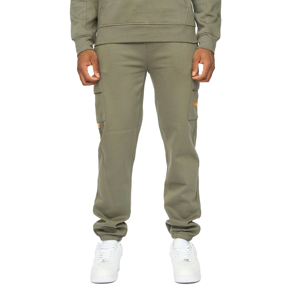 Dark Olive - Lifestyle - Duck and Cover Mens Adamsberg Hoodie And Joggers Set