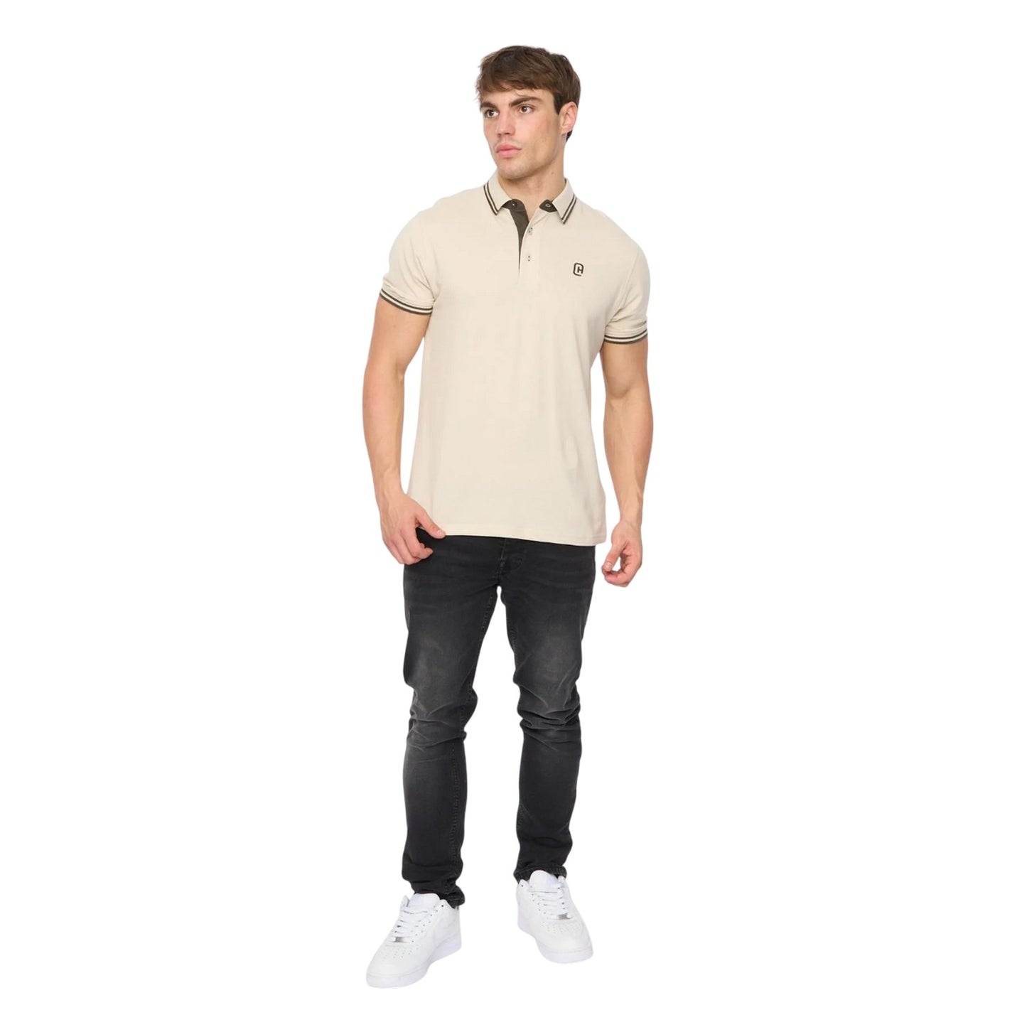 Off White - Lifestyle - Crosshatch Mens Mackerby Polo Shirt