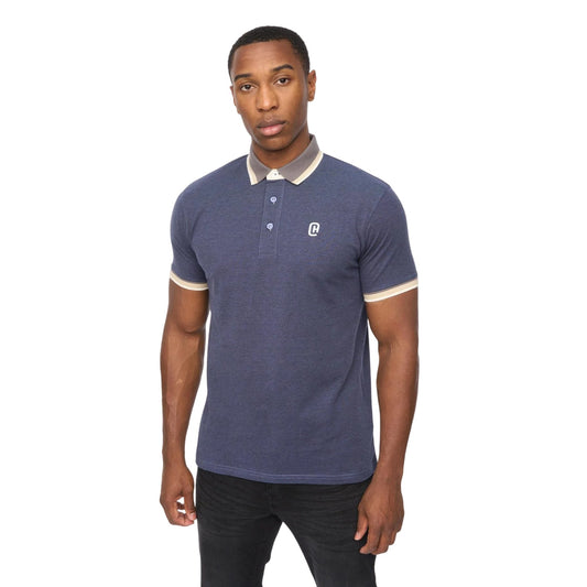 Denim Blue - Front - Crosshatch Mens Chimlacks Polo Shirt