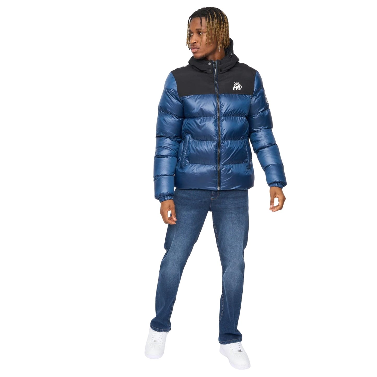 Teal - Close up - Kings Will Dream Mens Summs Puffer Jacket