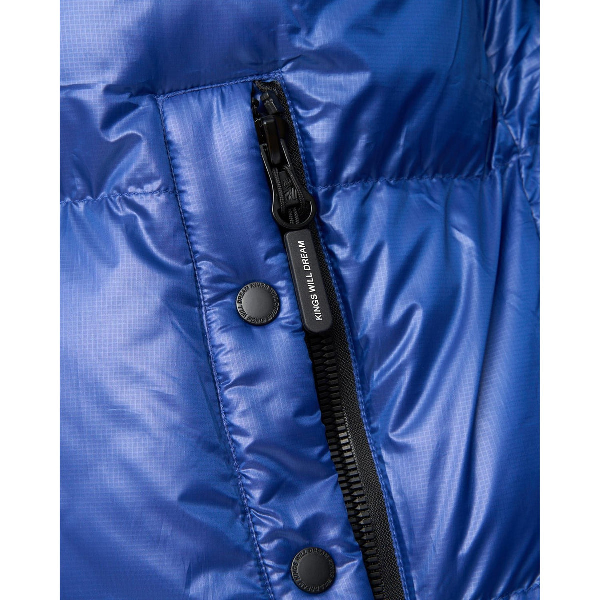 Royal Blue - Close up - Kings Will Dream Mens Welcome Puffer Jacket