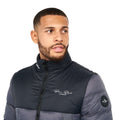 Grey - Close up - Born Rich Mens Lyden Oversized Puffer Jacket