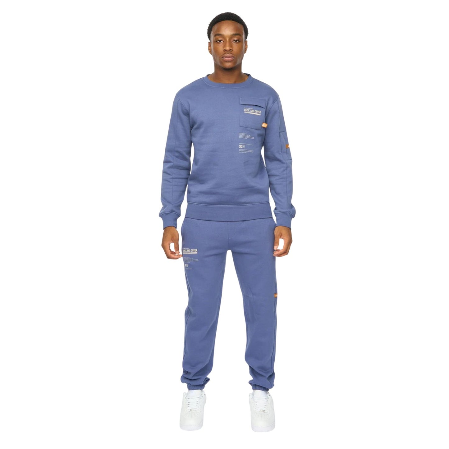 Denim Blue - Lifestyle - Duck and Cover Mens Applewold Jogging Bottoms