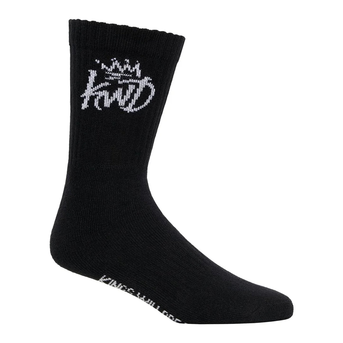 Black - Back - Kings Will Dream Mens Simplene Sports Socks (Pack of 3)