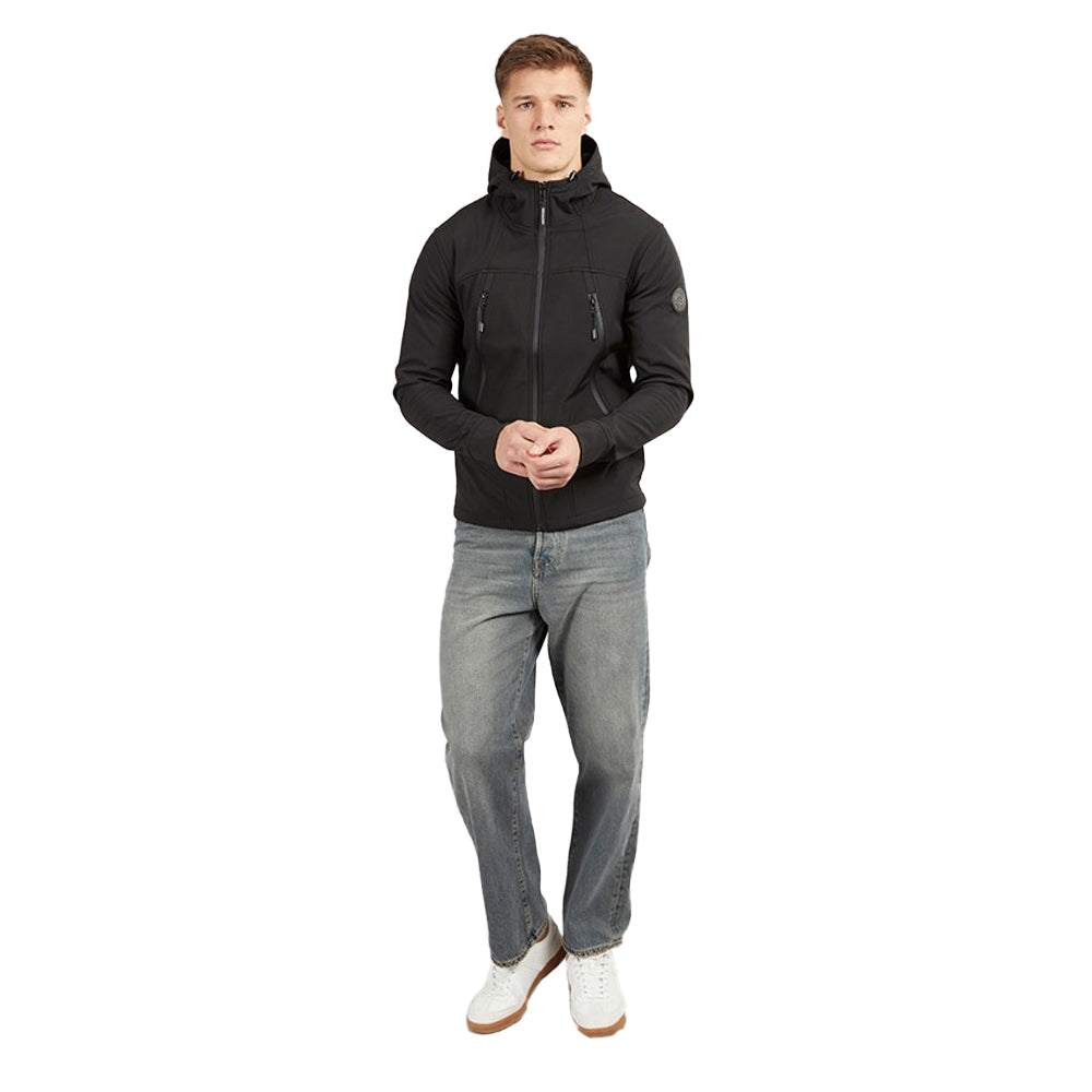 Black - Side - Henleys Mens Expand Soft Shell Jacket