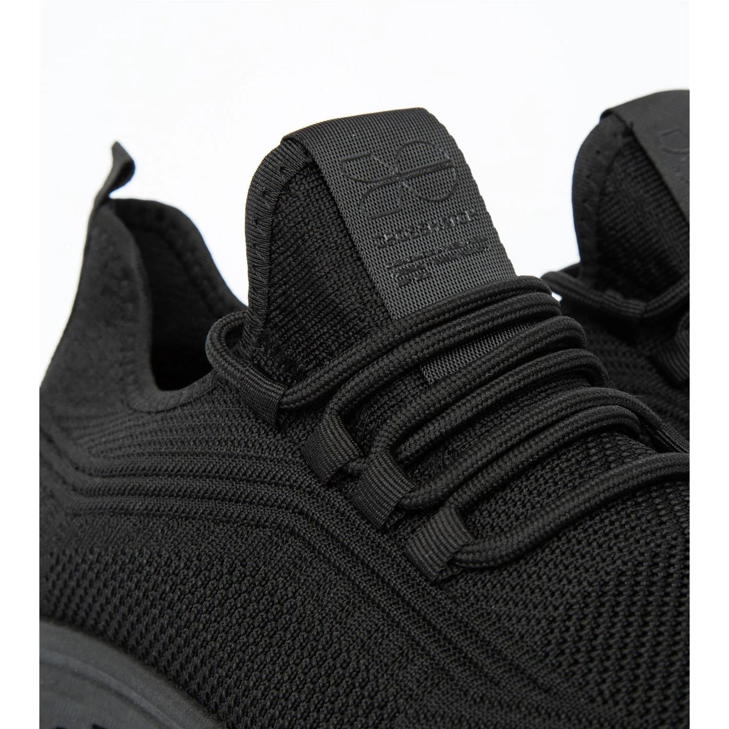 Black - Side - Crosshatch Mens Trebedw Trainers