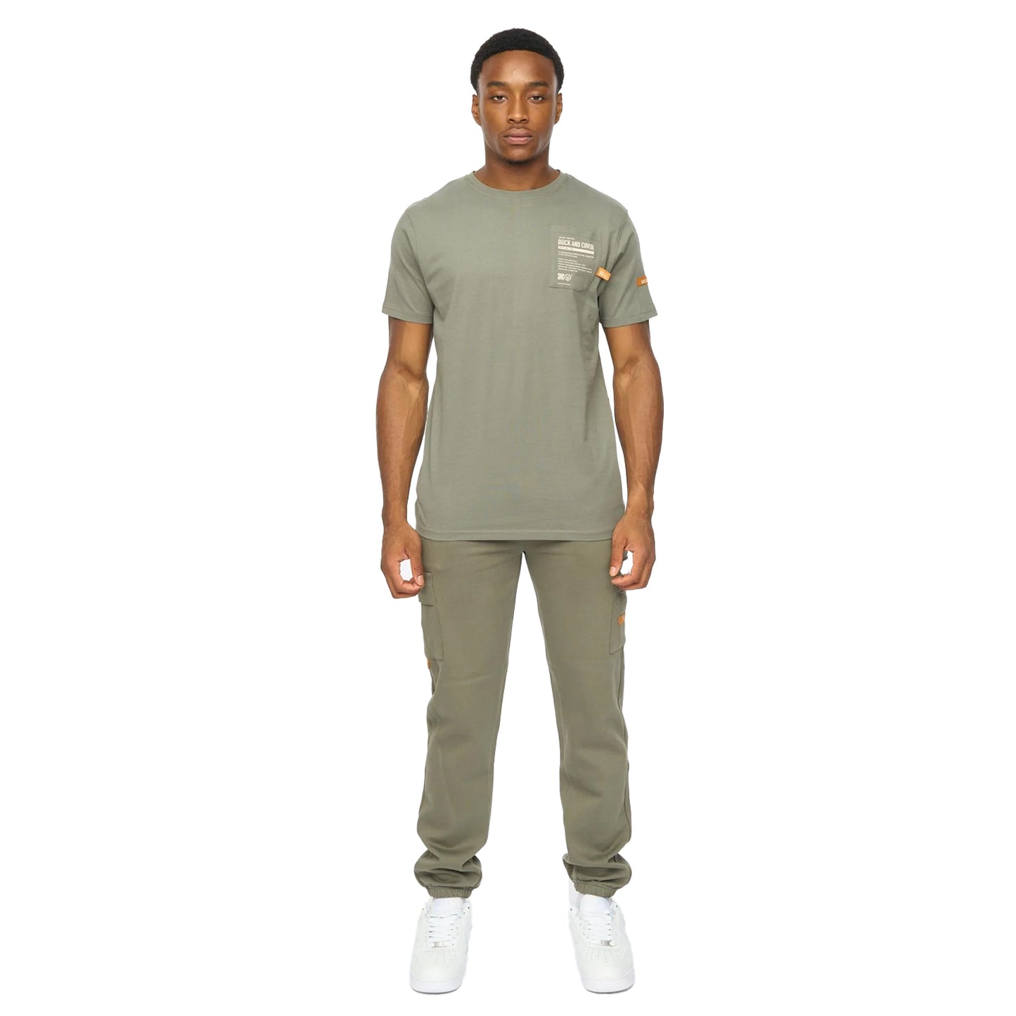 Dark Olive - Lifestyle - Duck and Cover Mens Adamsberg T-Shirt