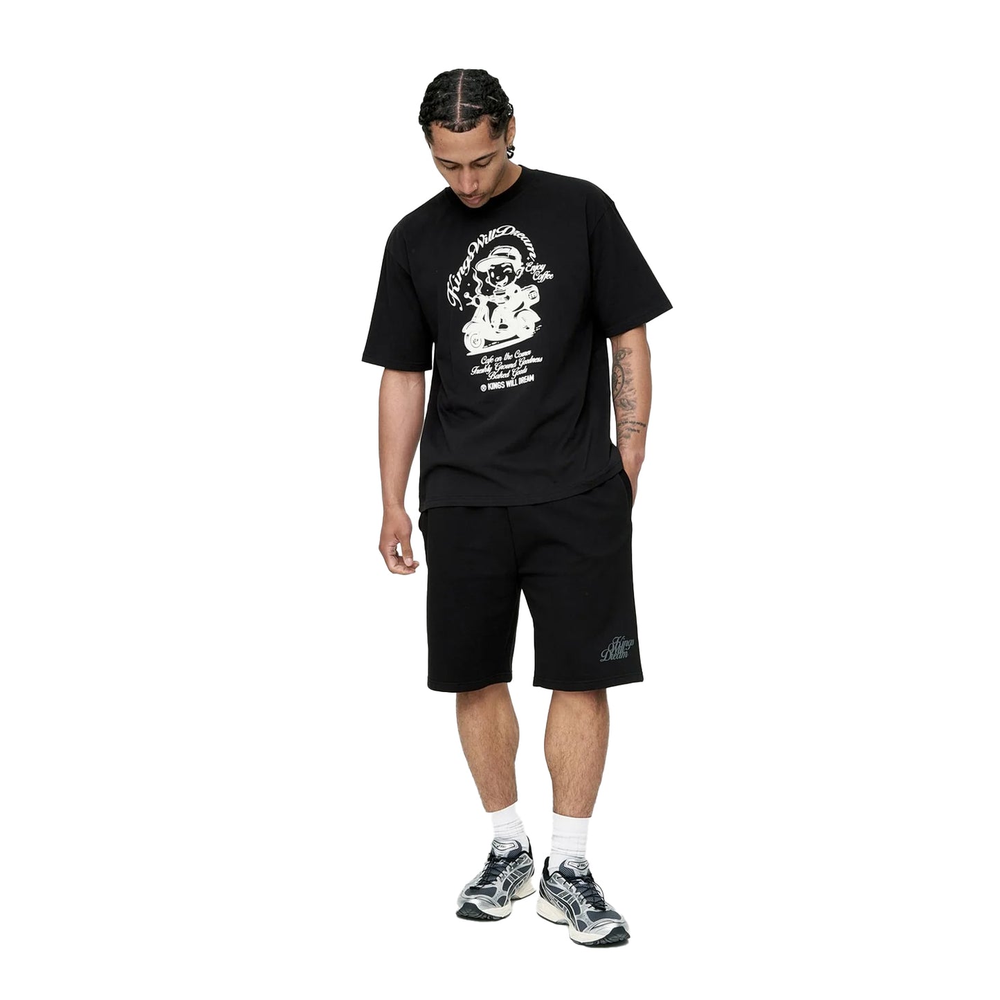 Black - Lifestyle - Kings Will Dream Mens Studio Cafe Boy T-Shirt