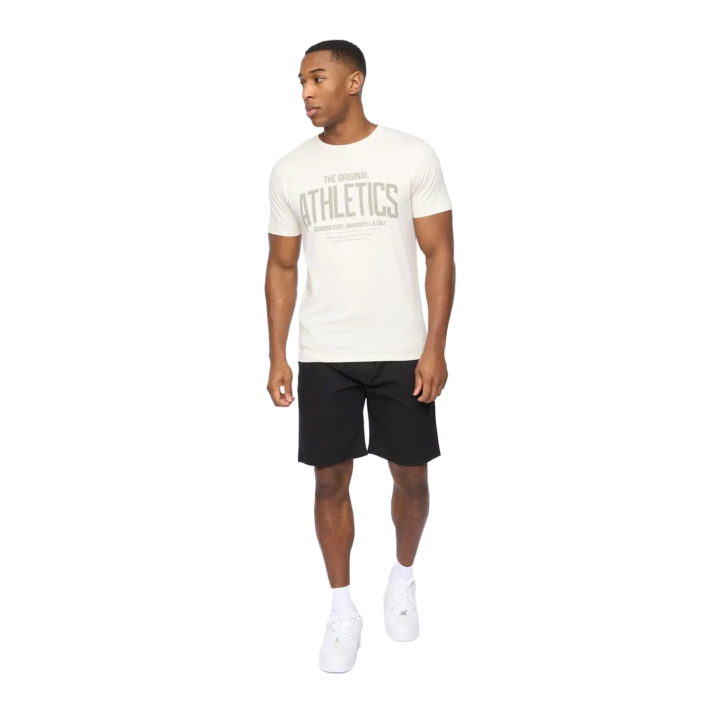 Black - Lifestyle - Crosshatch Mens Blansmoore Elasticated Regular Casual Shorts