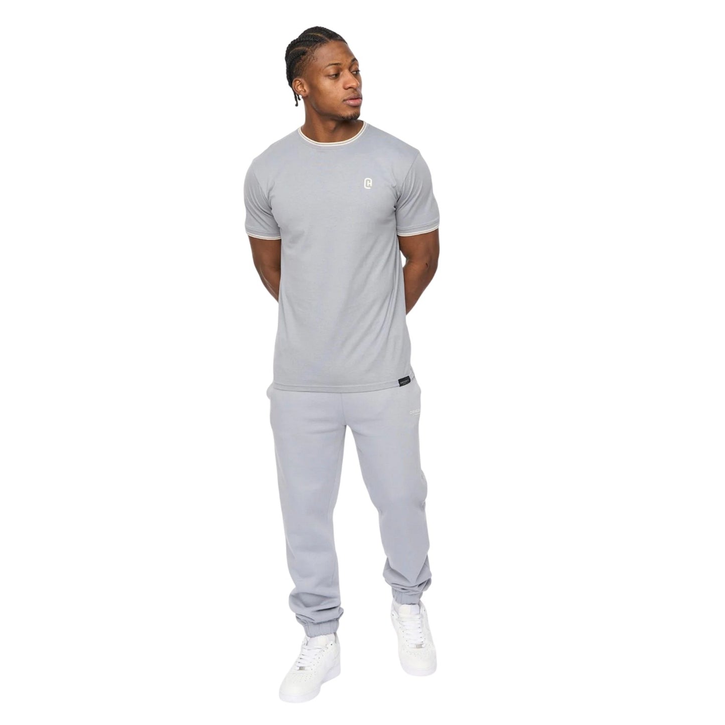 Steel Blue - Lifestyle - Crosshatch Mens Preece Jogging Bottoms