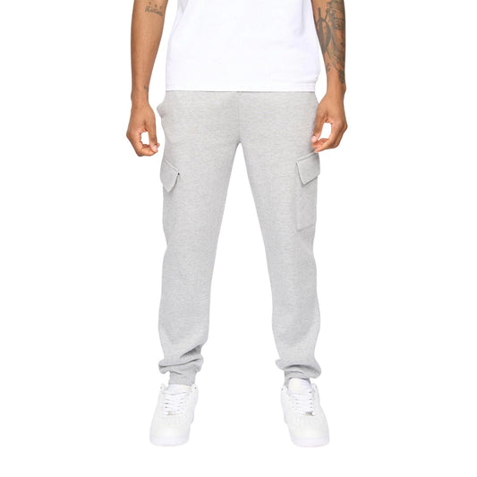 Grey Marl - Front - Kings Will Dream Mens Crosby Cargo Jogging Bottoms