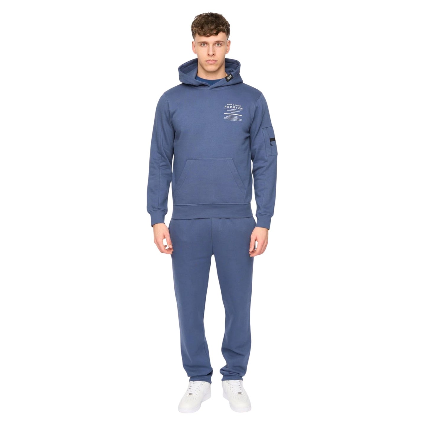 Denim Blue - Lifestyle - Duck and Cover Mens Rayland Hoodie