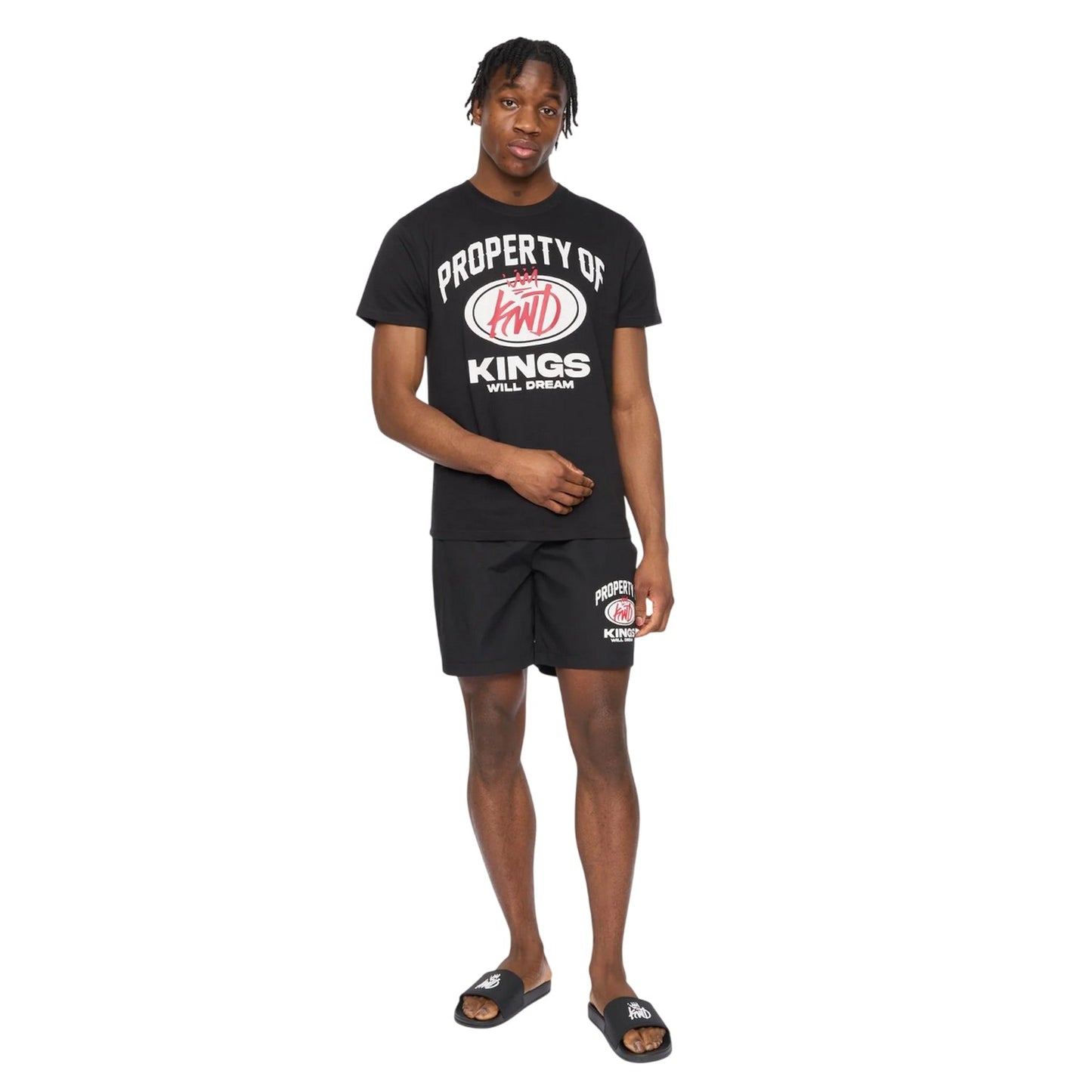 Black - Lifestyle - Kings Will Dream Mens Prop Swim Shorts