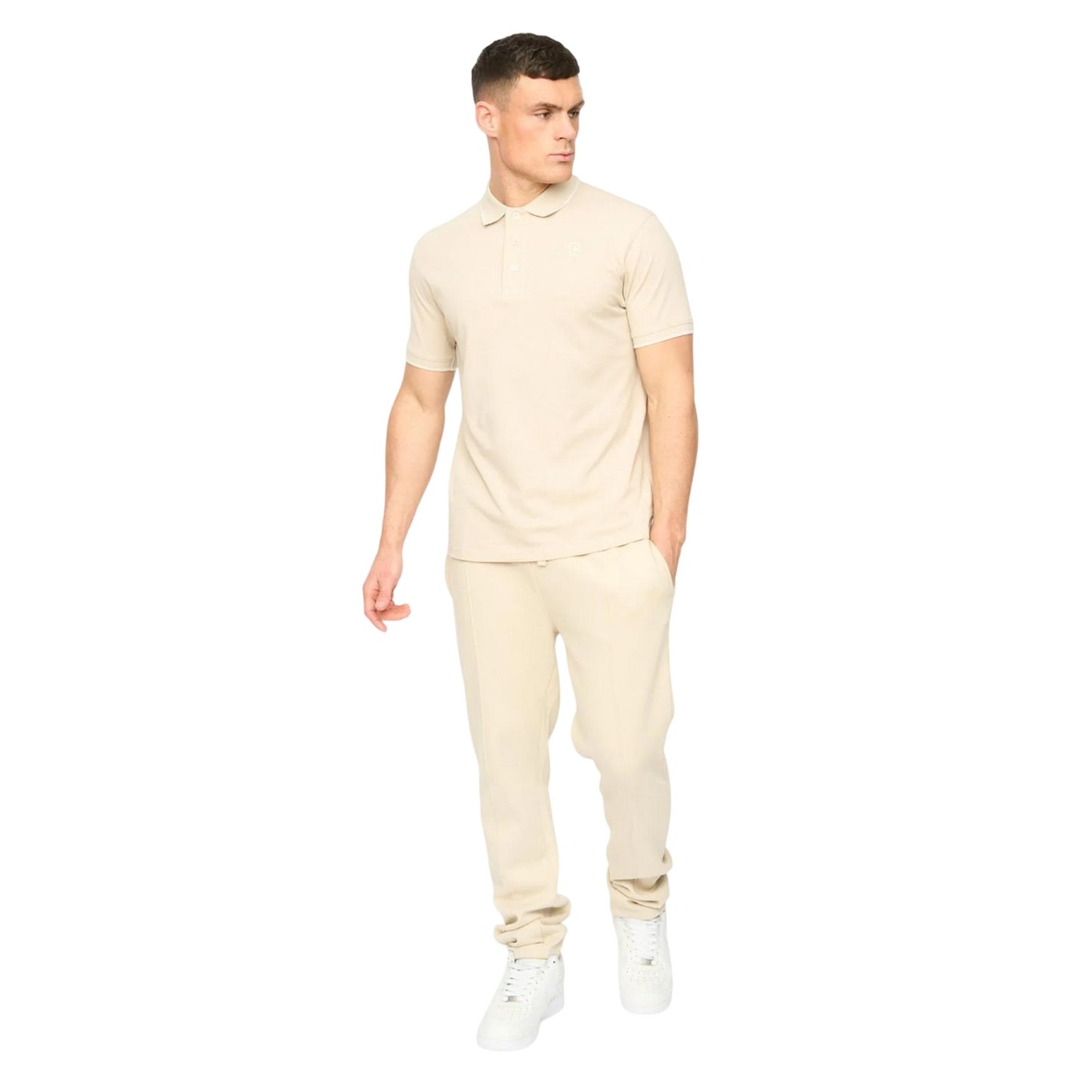 Light Stone - Lifestyle - Crosshatch Mens Crufton Polo Shirt