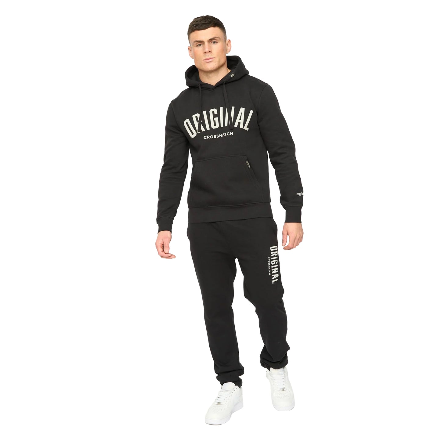 Black - Lifestyle - Crosshatch Mens Kensby Joggers