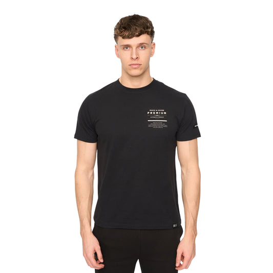 Black - Front - Duck and Cover Mens Rayland Cotton T-Shirt