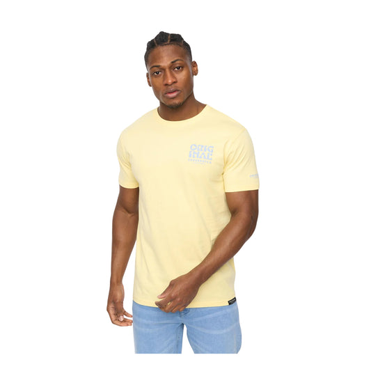 Yellow - Front - Crosshatch Mens Wellmoores T-Shirt