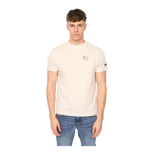 Light Stone - Front - Duck and Cover Mens Lynnfold T-Shirt