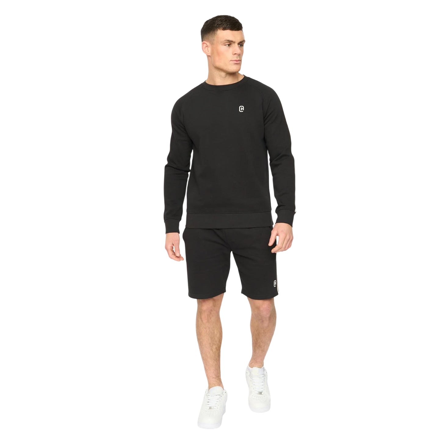 Black - Lifestyle - Crosshatch Mens Cresswill Shorts