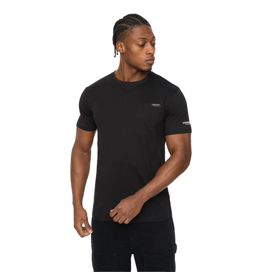 Black - Front - Crosshatch Mens Portville Everyday T-Shirt