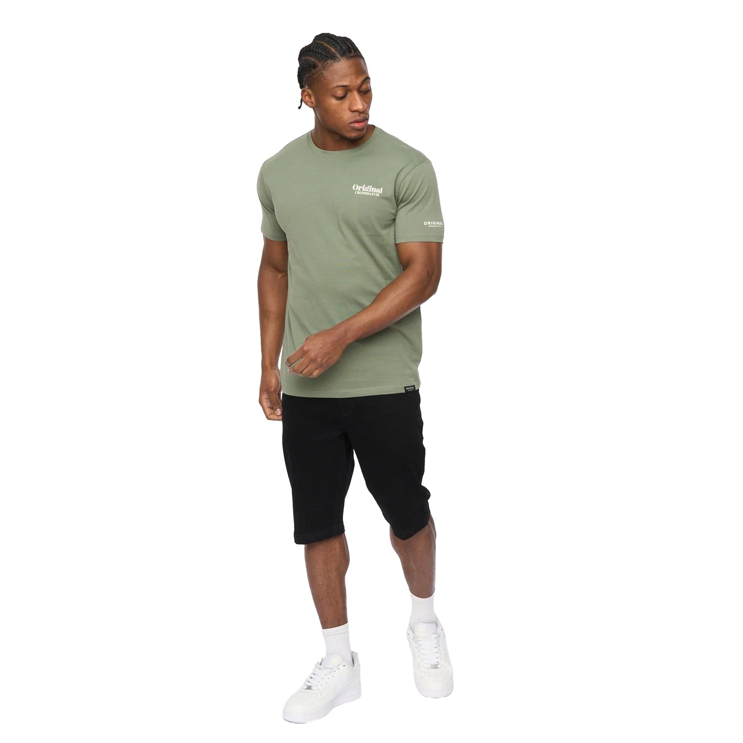 Olive - Lifestyle - Crosshatch Mens Simtanks T-Shirt