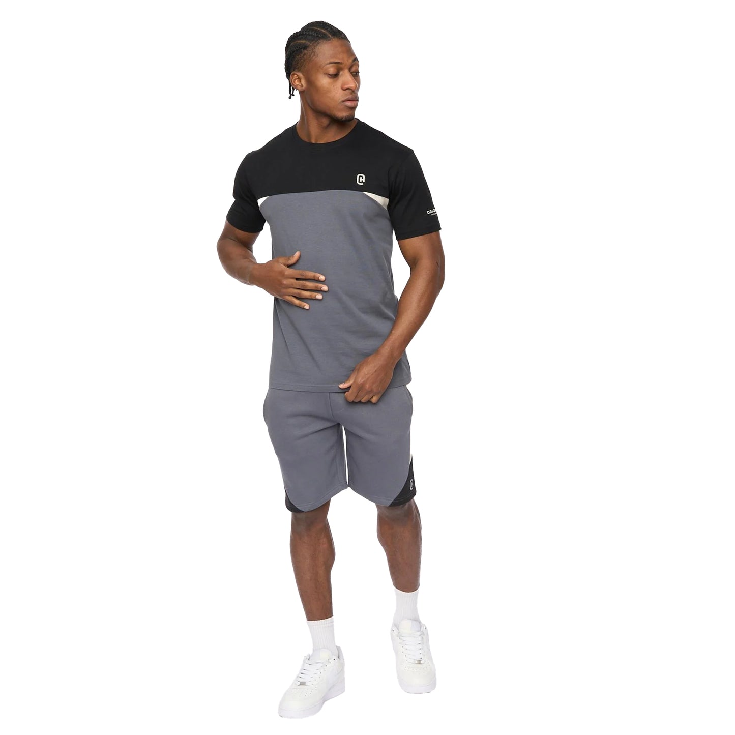 Slate - Lifestyle - Crosshatch Mens Castlebay T-Shirt