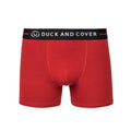 Olive-Red-Black - Side - Duck and Cover Mens Scorla Boxer Shorts (Pack of 3)
