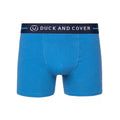 Blue - Side - Duck and Cover Mens Scorla Boxer Shorts (Pack of 3)