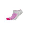 Multicoloured - Side - Dunlop Womens-Ladies Cheveon Trainer Socks (Pack of 3)