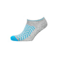 Multicoloured - Lifestyle - Dunlop Womens-Ladies Cheveon Trainer Socks (Pack of 3)