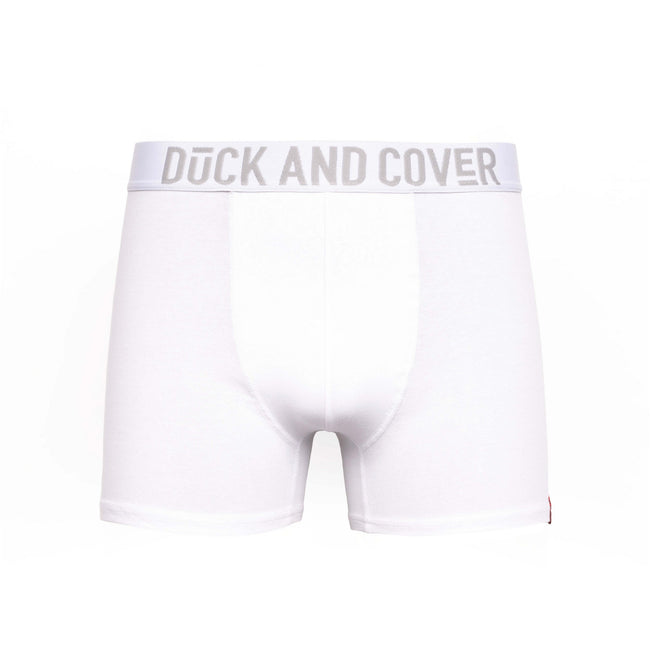 Black-White - Side - Duck And Cover Mens Salton Boxer Shorts (Pack Of 2)