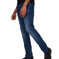 Dark Wash - Side - Crosshatch Mens Svelte Stretch Jeans