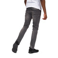 Grey Wash - Back - Crosshatch Mens Svelte Stretch Jeans
