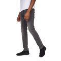 Washed Grey - Front - Crosshatch Mens Svelte Stretch Jeans