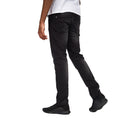 Black Wash - Back - Crosshatch Mens Svelte Stretch Jeans