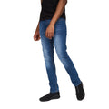 Stone Wash - Front - Crosshatch Mens Svelte Stretch Jeans