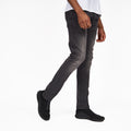 Dark Grey - Lifestyle - Crosshatch Mens Svelte Stretch Jeans