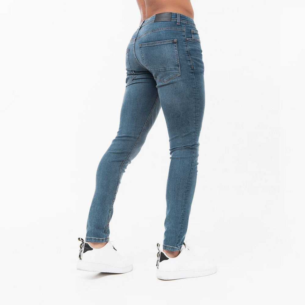 Dark Wash - Back - Born Rich Mens Osmium Jeans