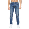 Stone Wash - Front - Crosshatch Mens Buraca Slim Jeans