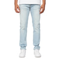 Light Wash - Front - Crosshatch Mens Buraca Slim Jeans