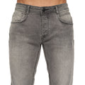 Light Grey Wash - Side - Crosshatch Mens Malcolm Slim Jeans