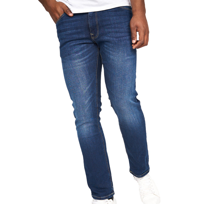 Stone Wash - Lifestyle - Crosshatch Mens Cadman Straight Jeans